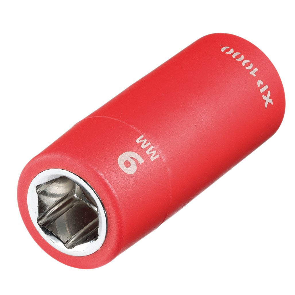 Draper XP1000® VDE Socket, 1/4" Sq. Dr., 9mm  18778