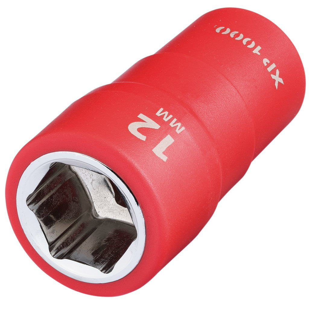 Draper XP1000® VDE Socket, 1/4" Sq. Dr., 12mm  18801