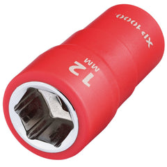 Draper XP1000® VDE Socket, 1/4" Sq. Dr., 12mm  18801