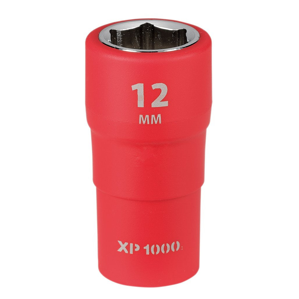 Draper XP1000® VDE Socket, 1/4" Sq. Dr., 12mm  18801