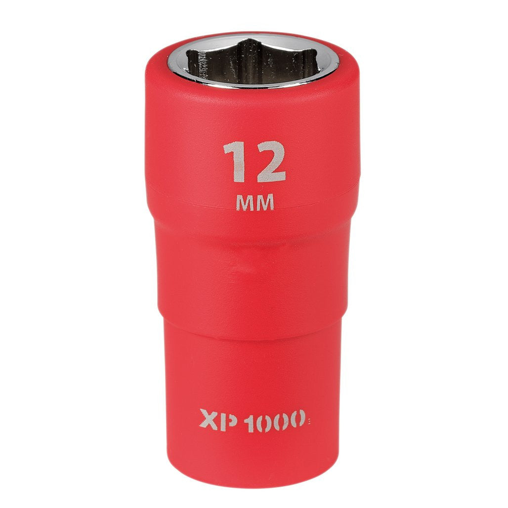 Draper XP1000® VDE Socket, 1/4" Sq. Dr., 12mm  18801