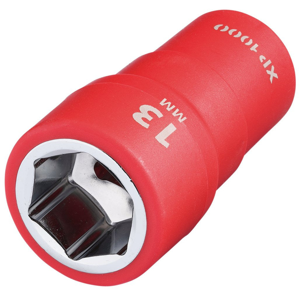 Draper Expert XP1000 VDE 13mm Socket 1/4" Drive Insulated 1000V Electric Safe  18819