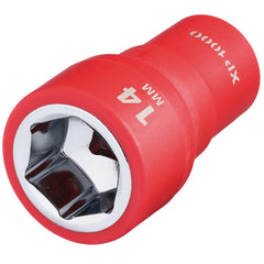 Draper XP1000® VDE Socket, 1/4" Sq. Dr., 14mm  18827