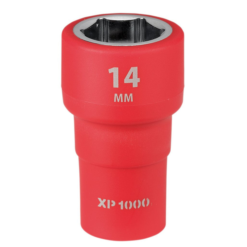 Draper XP1000® VDE Socket, 1/4" Sq. Dr., 14mm  18827