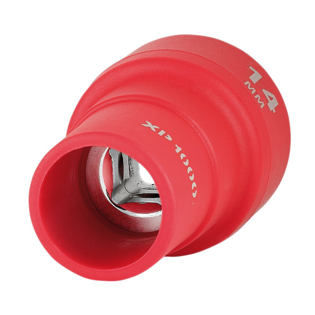 Draper XP1000® VDE Socket, 1/4" Sq. Dr., 14mm  18827