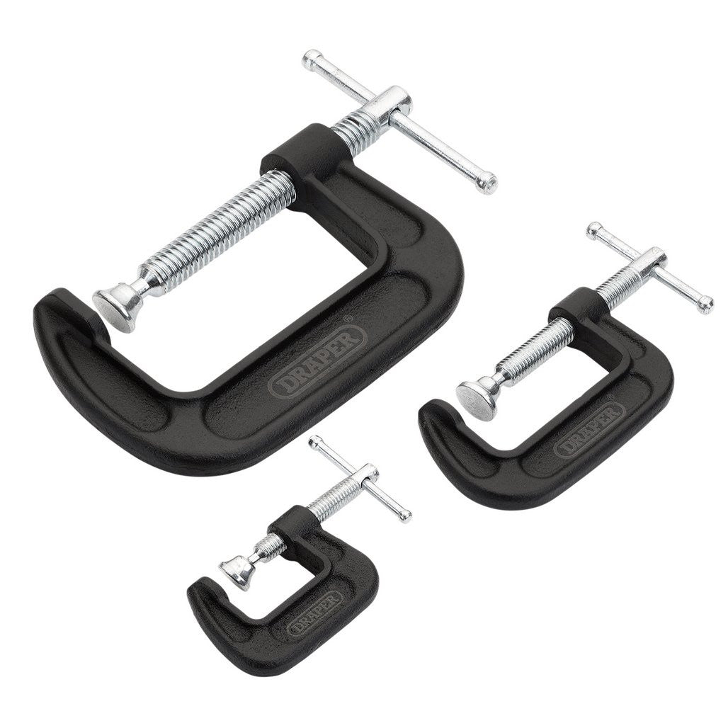 Draper Heavy Duty G-Clamp Set (3 Piece)  18989