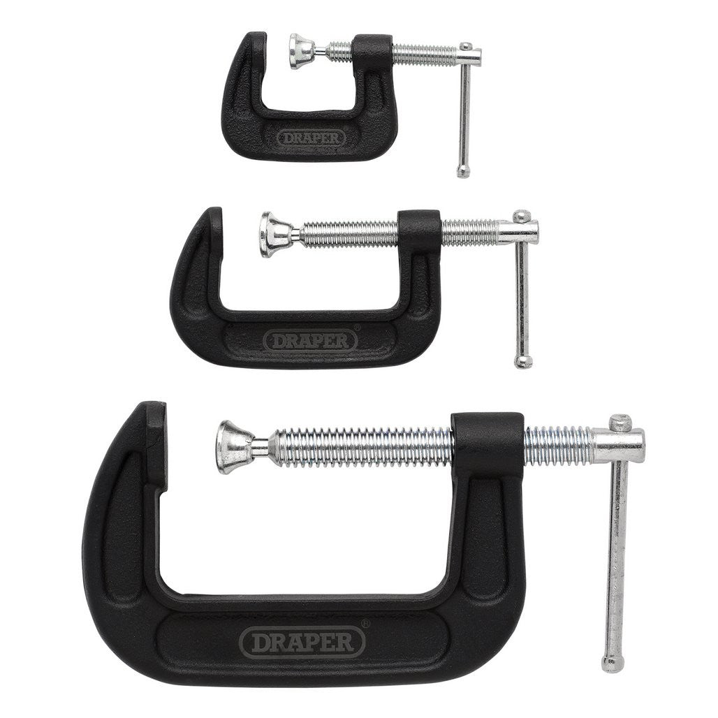 Draper Heavy Duty G-Clamp Set (3 Piece)  18989