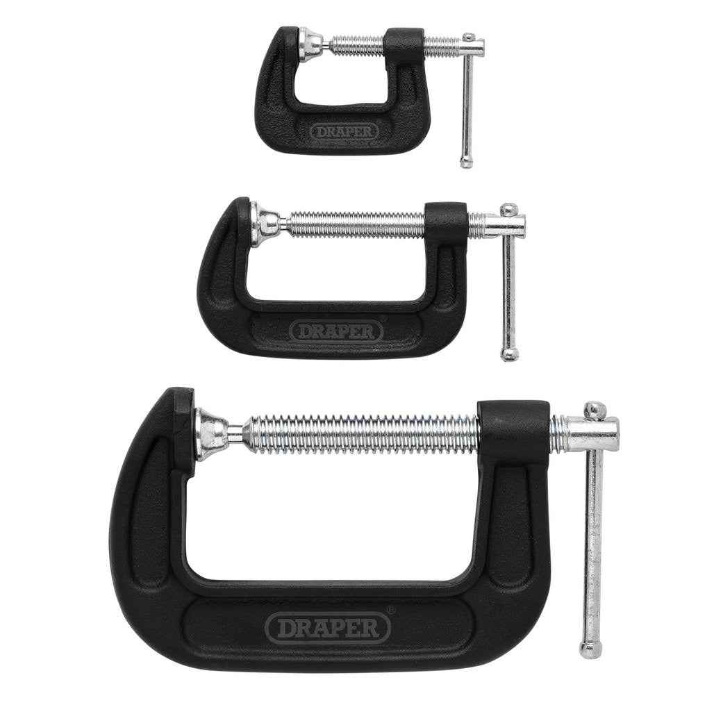 Draper Heavy Duty G-Clamp Set (3 Piece)  18989