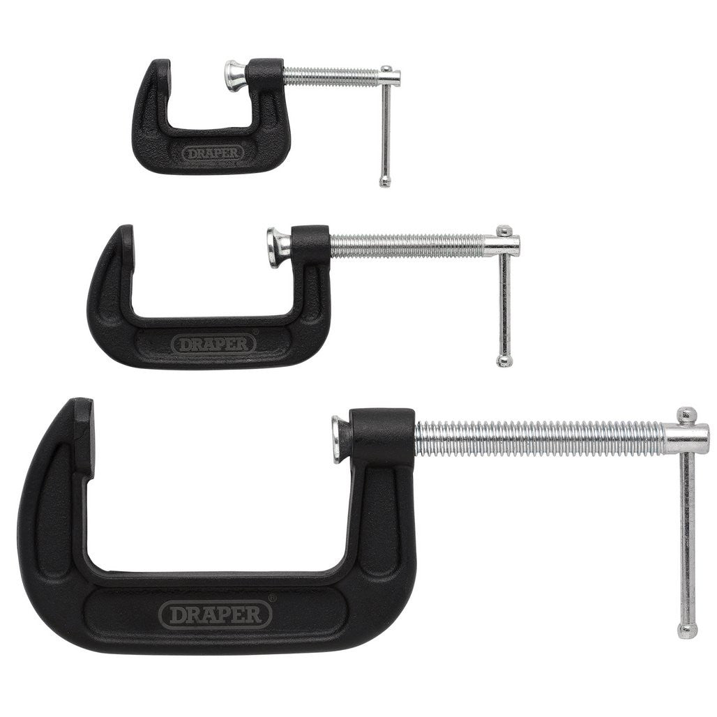 Draper Heavy Duty G-Clamp Set (3 Piece)  18989