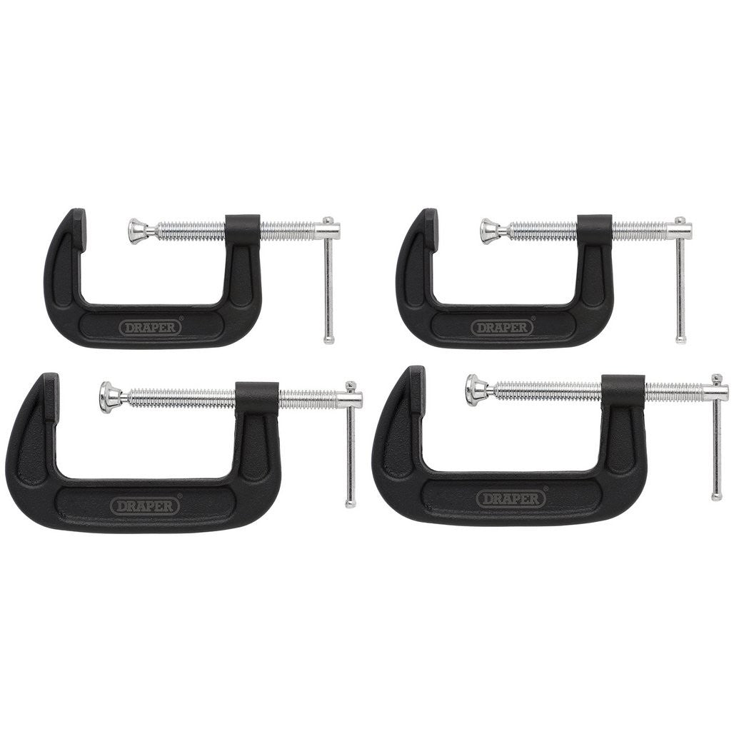 Draper Heavy Duty G-Clamp Set (4 Piece)  18992