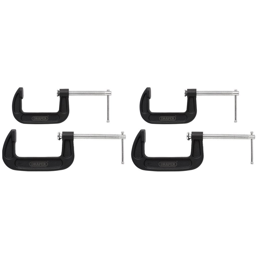 Draper Heavy Duty G-Clamp Set (4 Piece)  18992