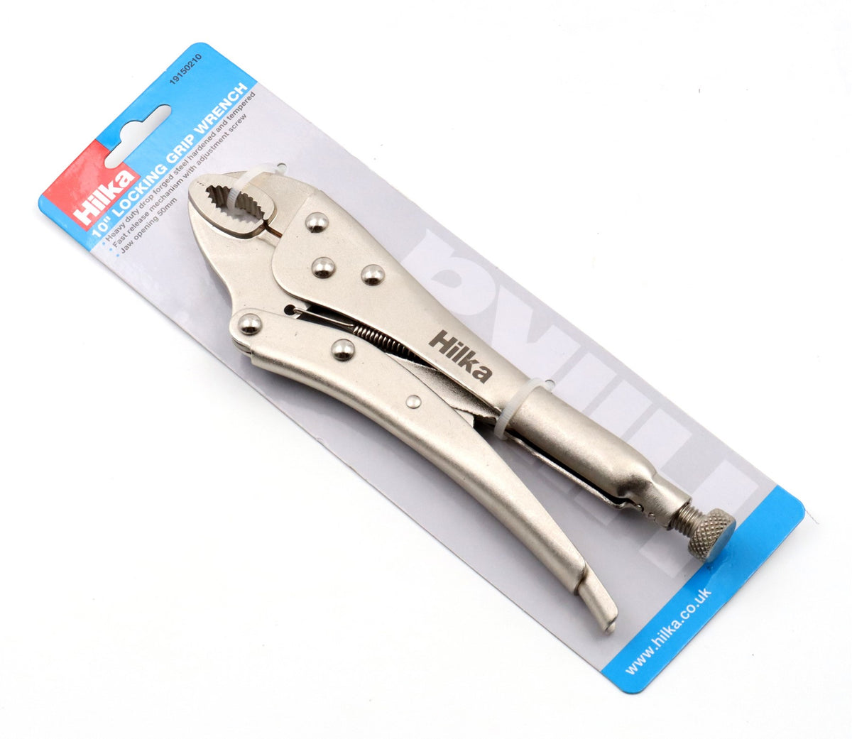 Hilka 10" (250mm) Locking Curved Jaw Wrench 19150210