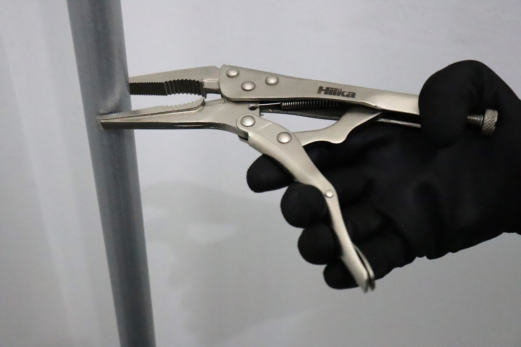 Hilka 9" (230mm) Long Nose Locking Curved Jaw Wrench 19150309