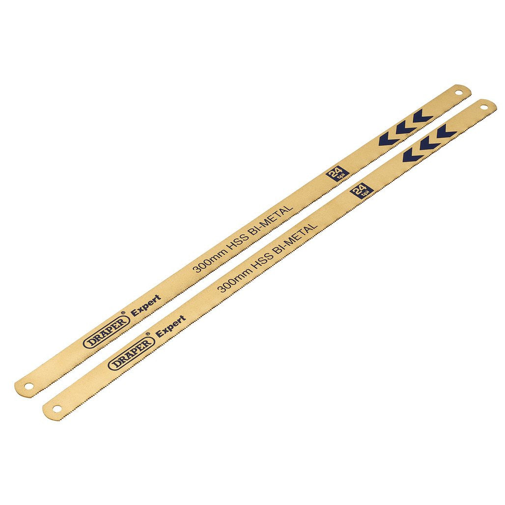 Draper Expert Bi-Metal Hacksaw Blades, 300mm, 24tpi (Pack of 2)  19345