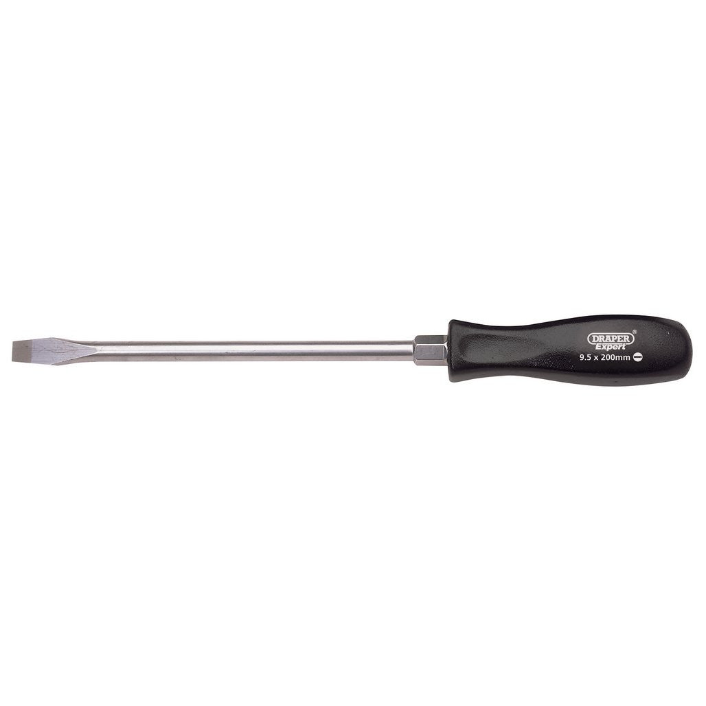 Draper Expert Plain Slot Mechanics Screwdriver, 9.5 x 200mm  19531