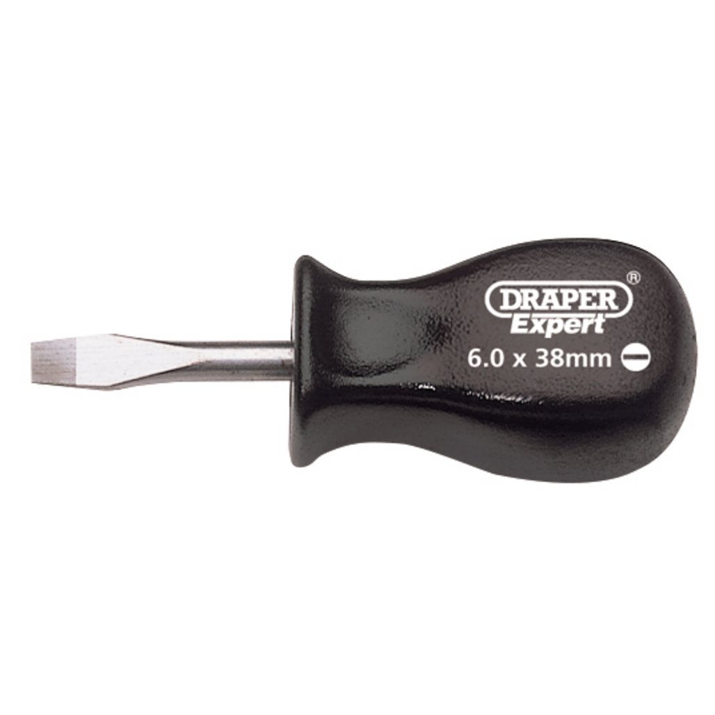 Draper Expert Plain Slot Mechanics Screwdriver, 6 x 38mm  19539