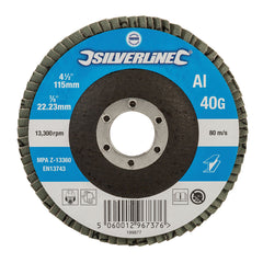 Silverline Aluminium Oxide Flap Disc 199877