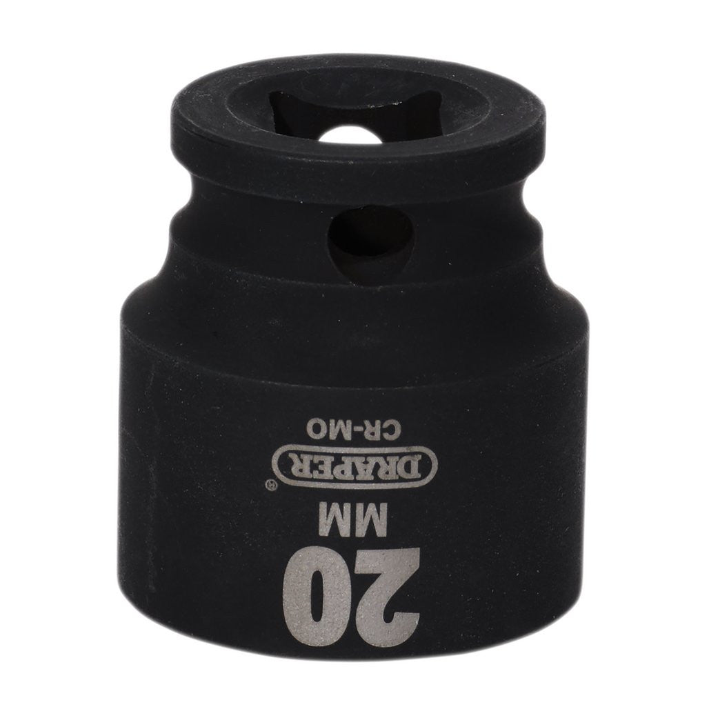 Draper Hi-TORQ® Impact Socket, 3/8" Sq. Dr., 20mm  20168
