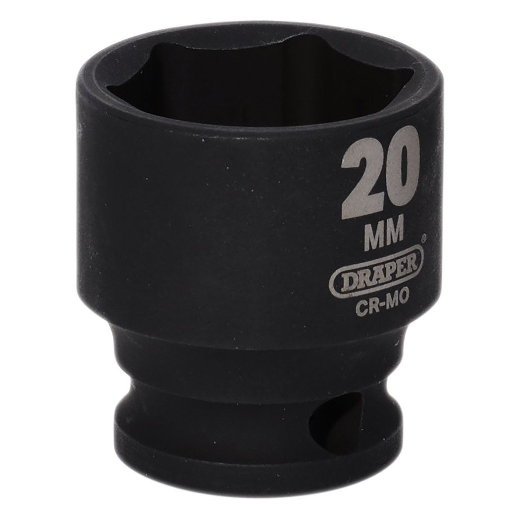 Draper Hi-TORQ® Impact Socket, 3/8" Sq. Dr., 20mm  20168