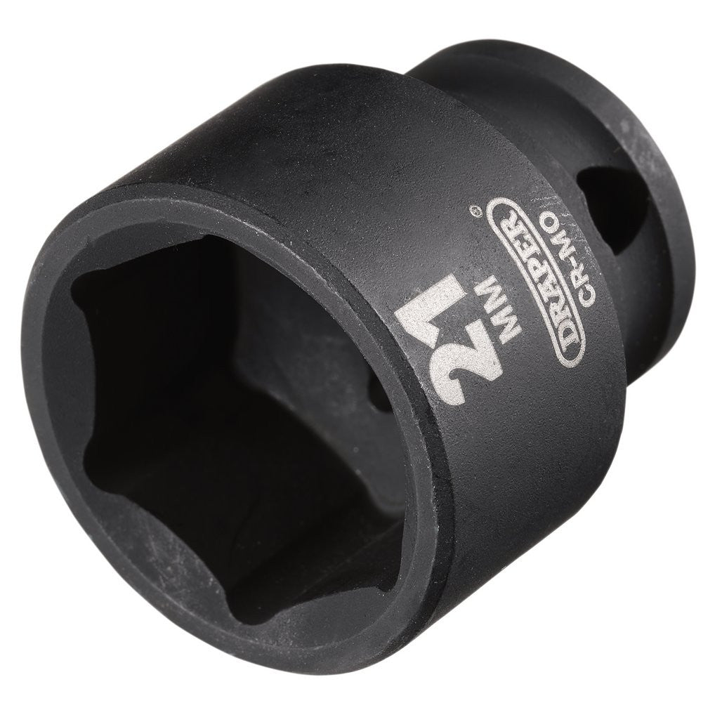 Draper HI-TORQ® Metric Impact Socket, 3/8" Sq. Dr., 21mm   20169