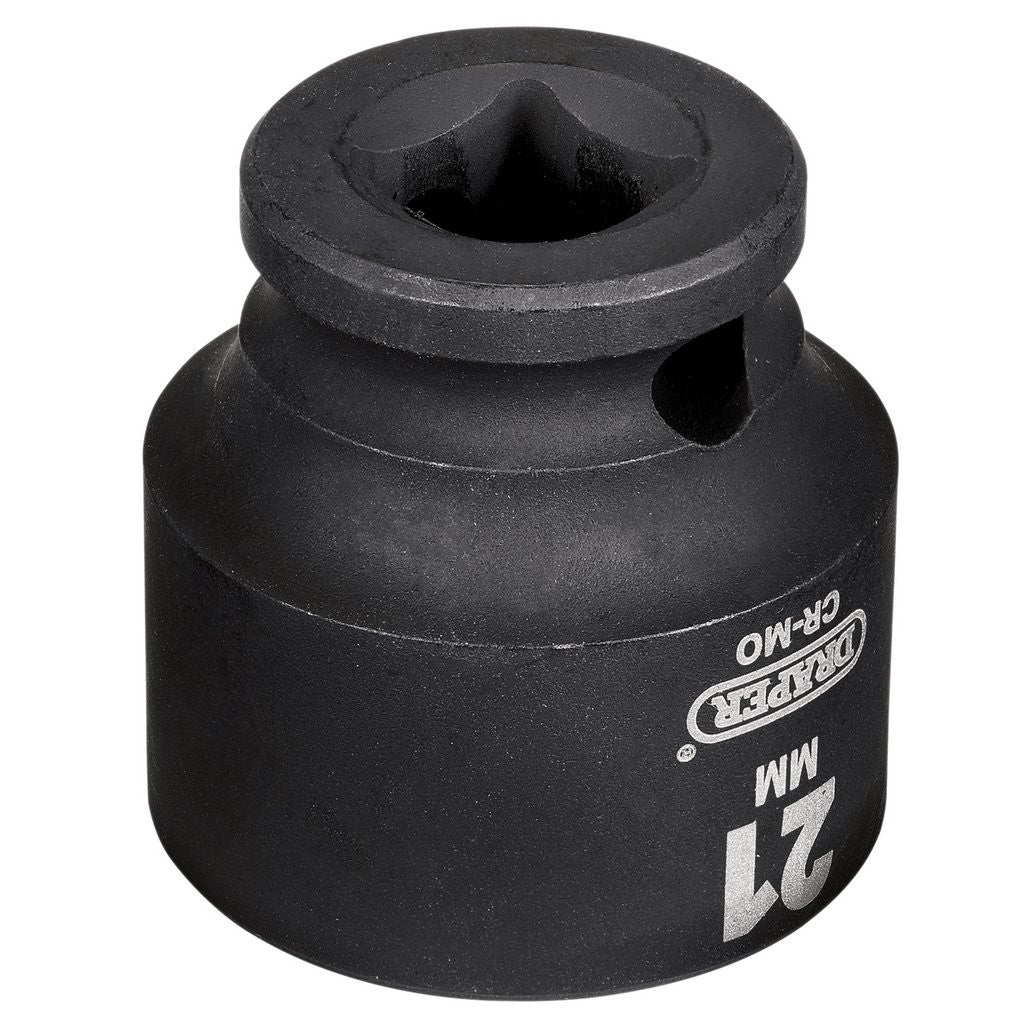 Draper HI-TORQ® Metric Impact Socket, 3/8" Sq. Dr., 21mm   20169