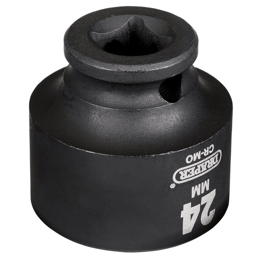 Draper HI-TORQ® Metric Impact Socket, 3/8" Sq. Dr., 24mm   20175
