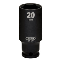 Draper HI-TORQ® Metric Deep Impact Socket, 3/8" Sq. Dr., 20mm   20176