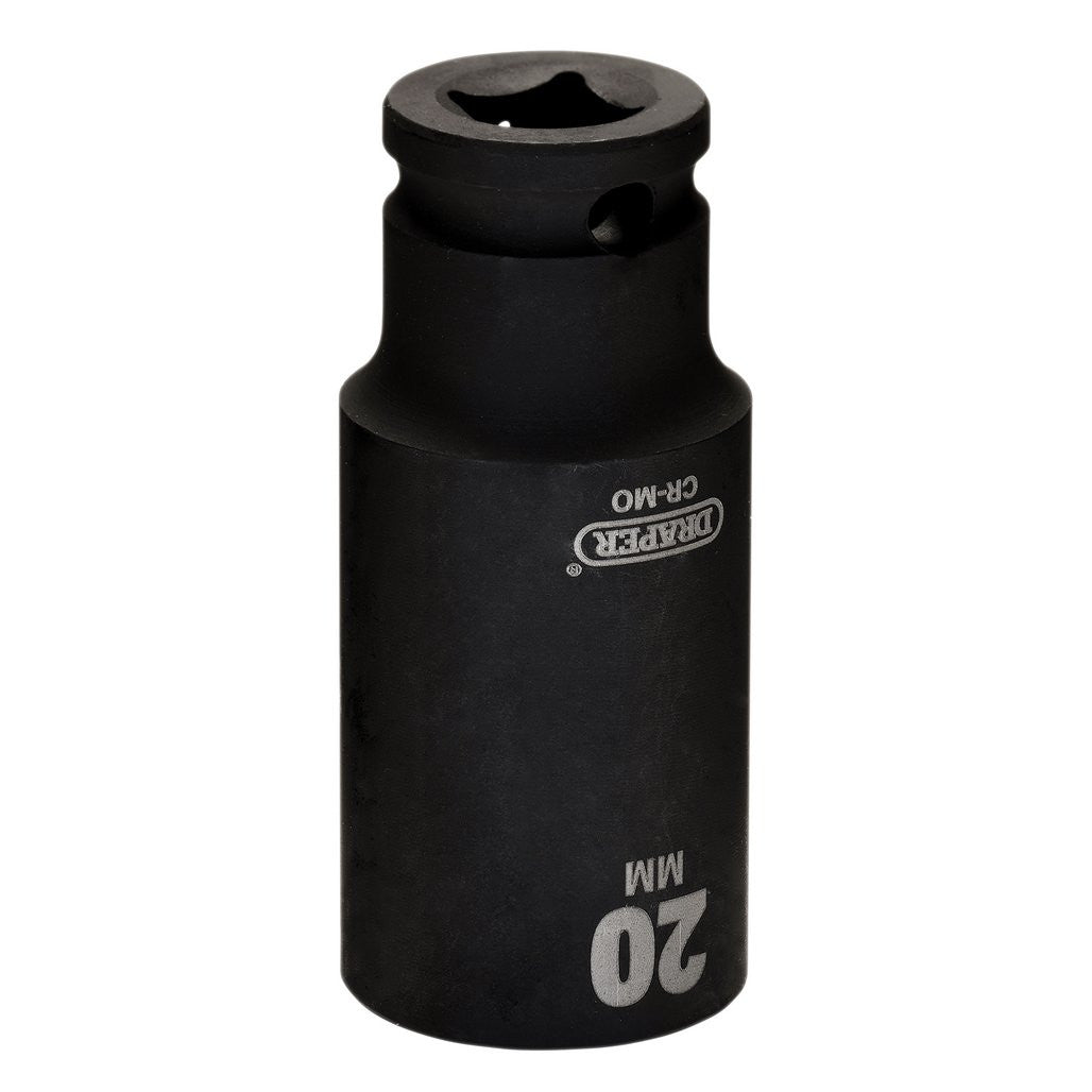 Draper HI-TORQ® Metric Deep Impact Socket, 3/8" Sq. Dr., 20mm   20176