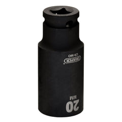 Draper HI-TORQ® Metric Deep Impact Socket, 3/8" Sq. Dr., 20mm   20176