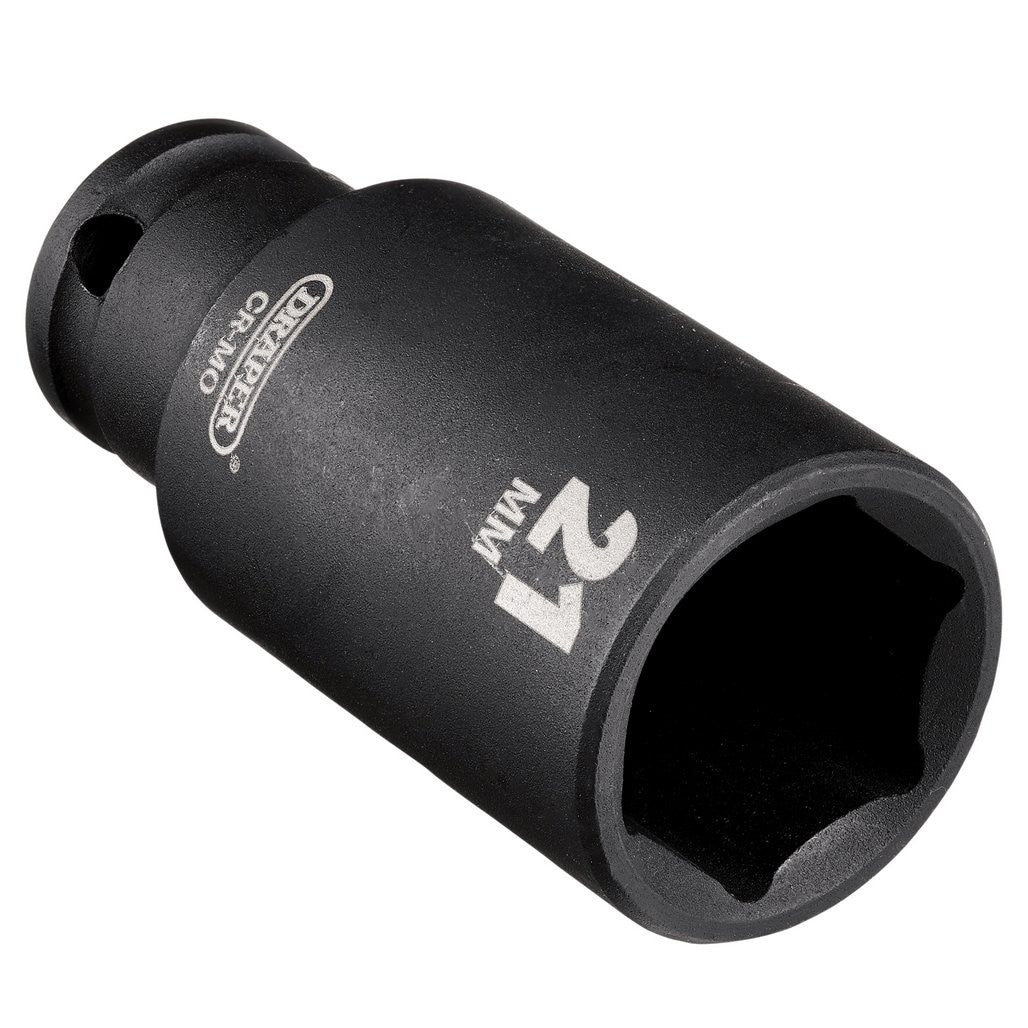 Draper HI-TORQ® Metric Deep Impact Socket, 3/8" Sq. Dr., 21mm   20177