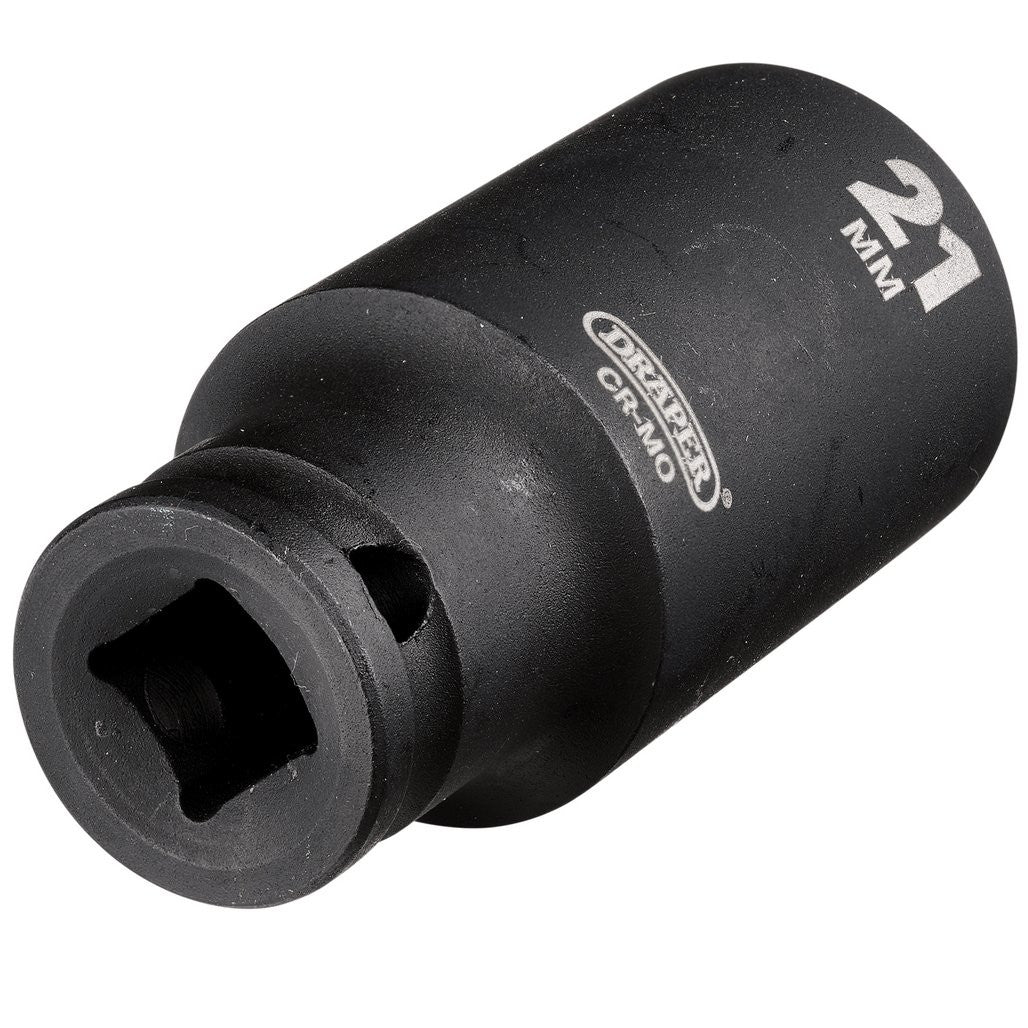 Draper HI-TORQ® Metric Deep Impact Socket, 3/8" Sq. Dr., 21mm   20177
