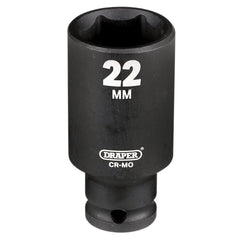 Draper HI-TORQ® Metric Deep Impact Socket, 3/8" Sq. Dr., 22mm   20180