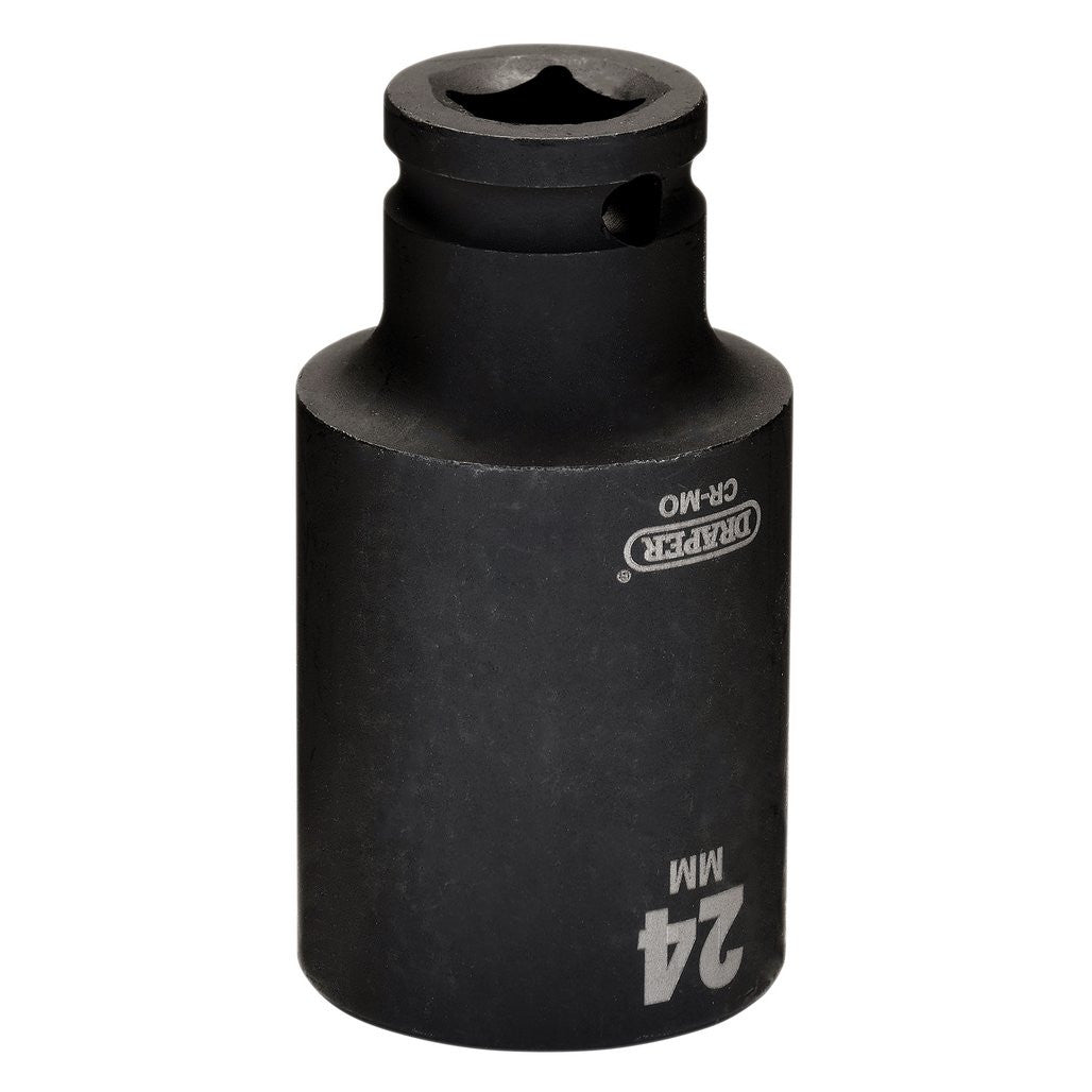 Draper HI-TORQ® Metric Deep Impact Socket, 3/8" Sq. Dr., 24mm   20182