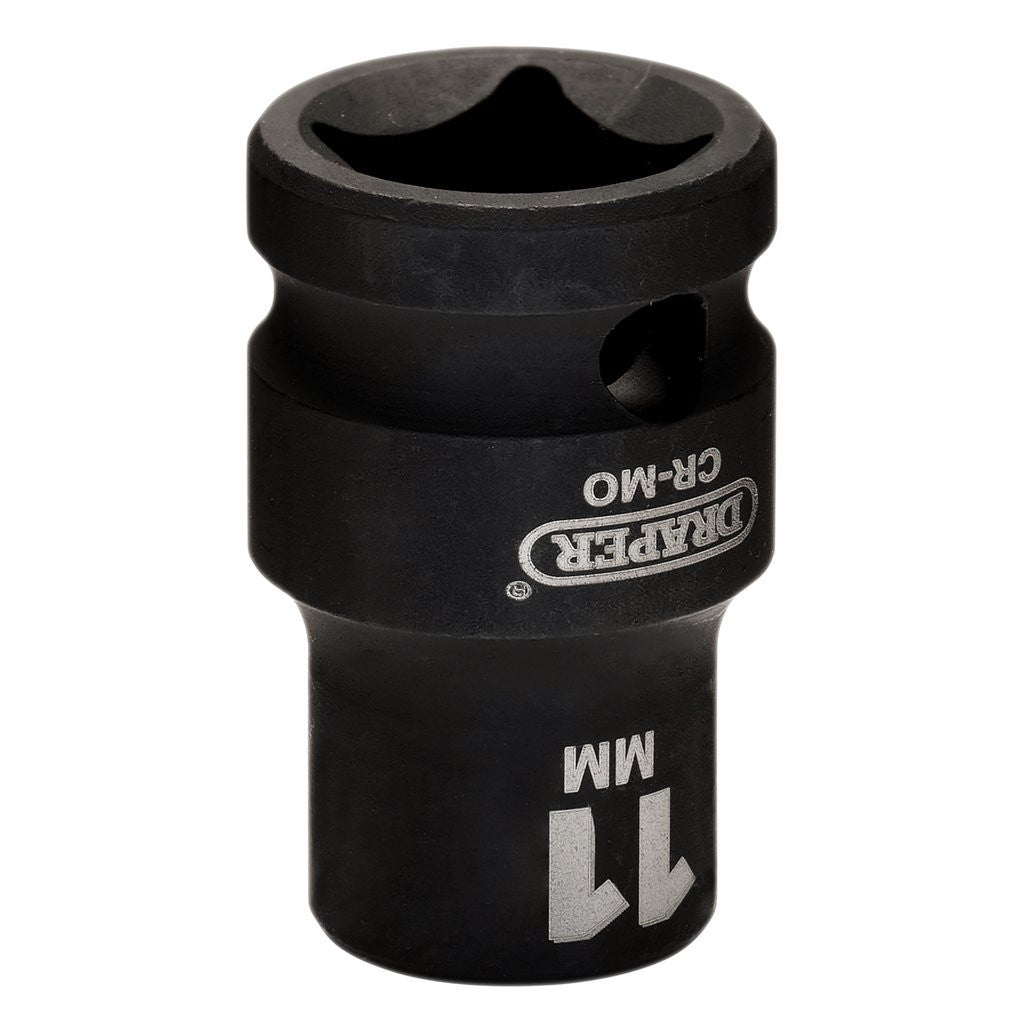 Draper HI-TORQ® Metric Impact Socket, 1/2" Sq. Dr., 11mm   20183