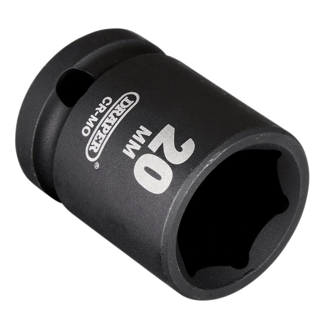 Draper Hi-TORQ® Impact Socket, 1/2" Sq. Dr., 20mm  20184