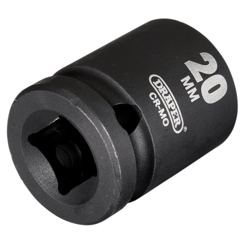 Draper Hi-TORQ® Impact Socket, 1/2" Sq. Dr., 20mm  20184