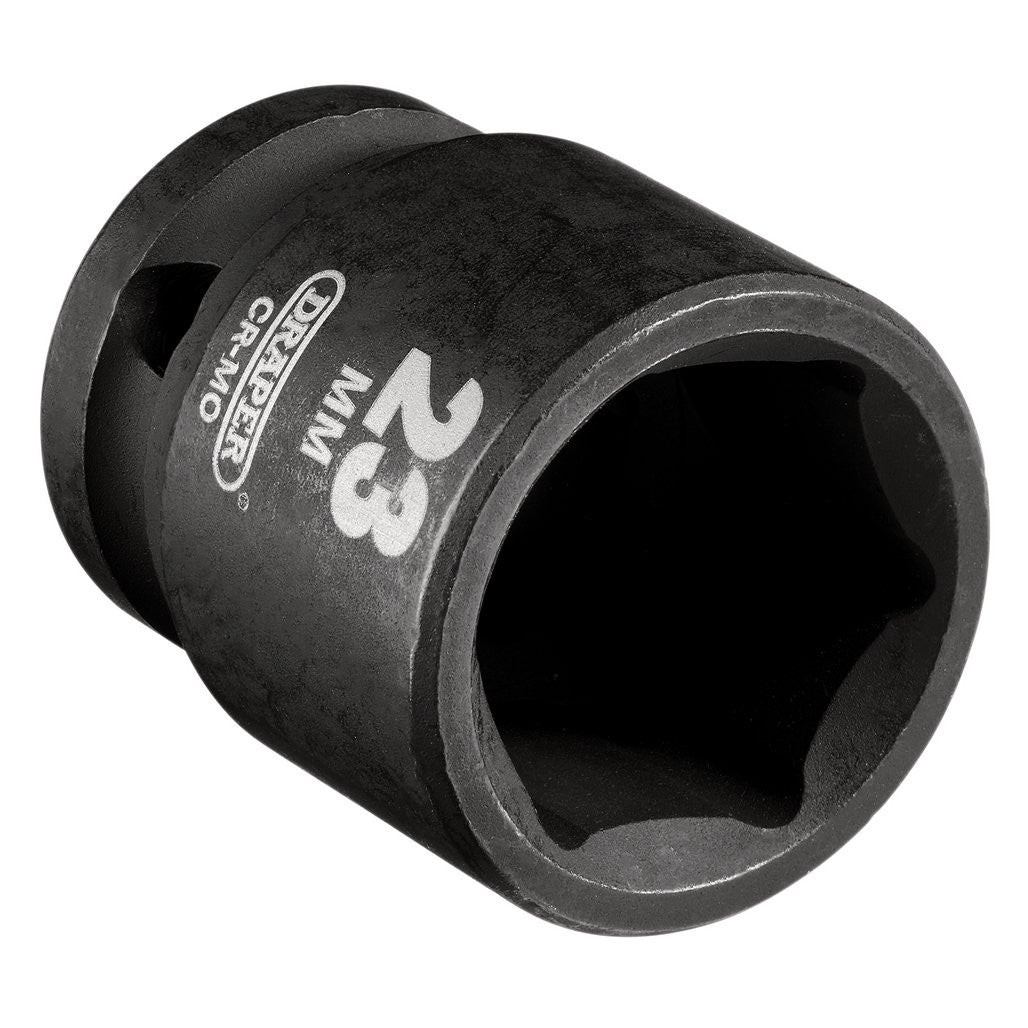 Draper HI-TORQ® Metric Impact Socket, 1/2" Sq. Dr., 23mm   20185