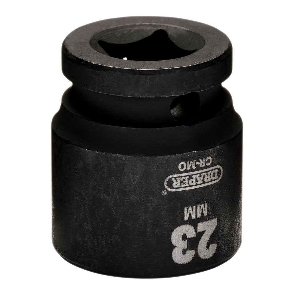 Draper HI-TORQ® Metric Impact Socket, 1/2" Sq. Dr., 23mm   20185