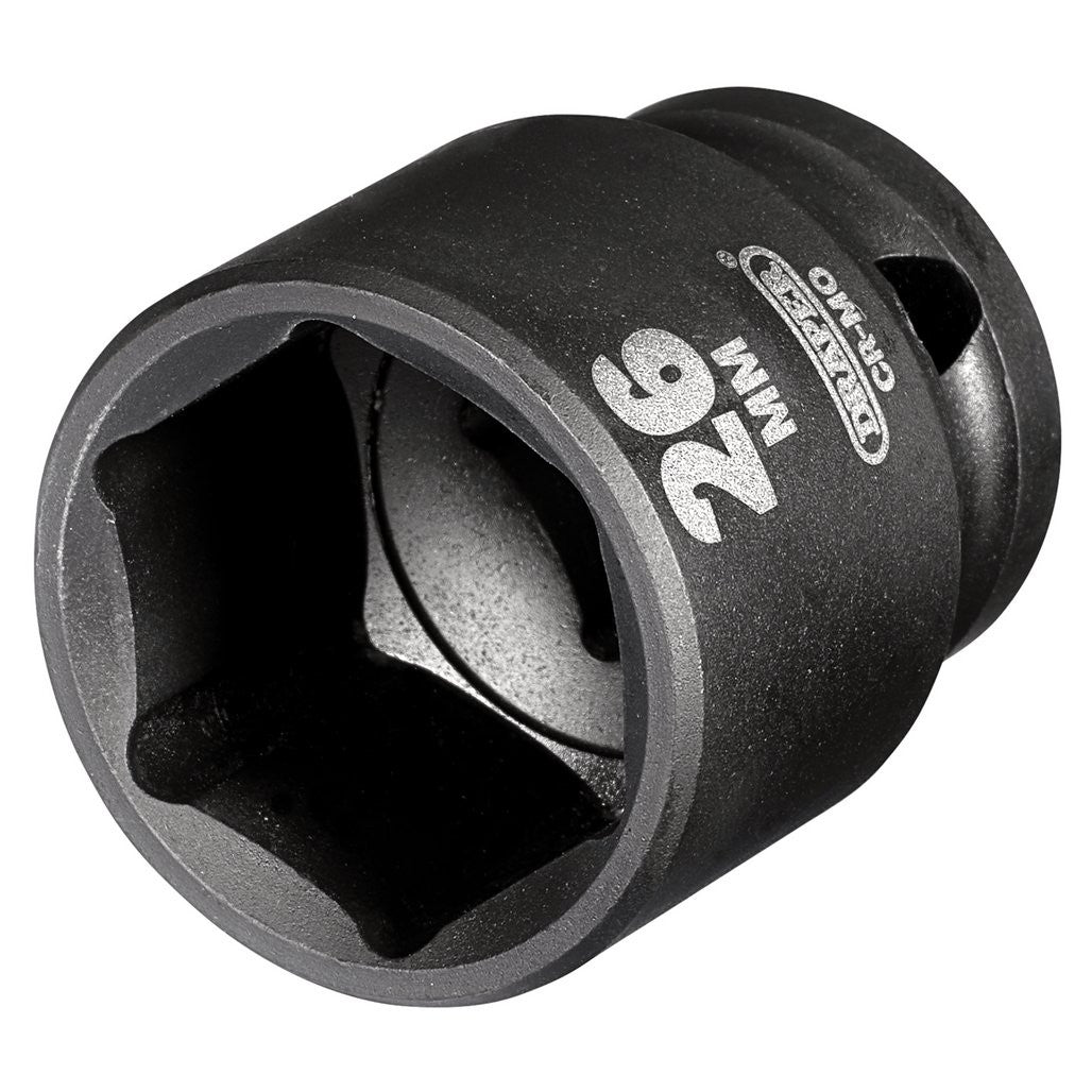 Draper Hi-TORQ® Impact Socket, 1/2" Sq. Dr., 26mm  20188