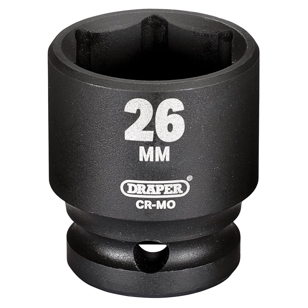 Draper Hi-TORQ® Impact Socket, 1/2" Sq. Dr., 26mm  20188