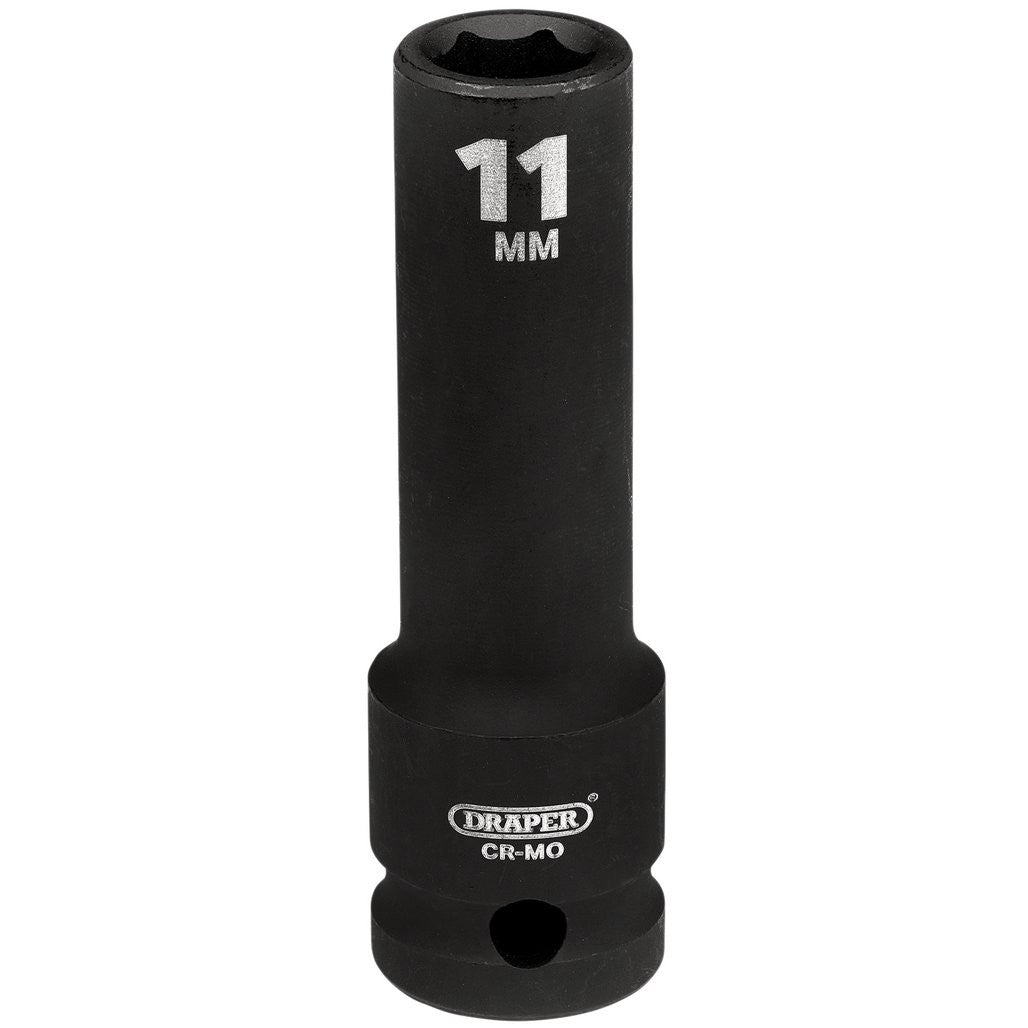 Draper Hi-TORQ® Deep Impact Socket, 1/2" Sq. Dr., 11mm  20190