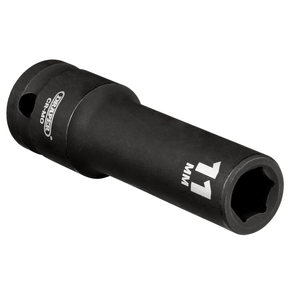 Draper Hi-TORQ® Deep Impact Socket, 1/2" Sq. Dr., 11mm  20190