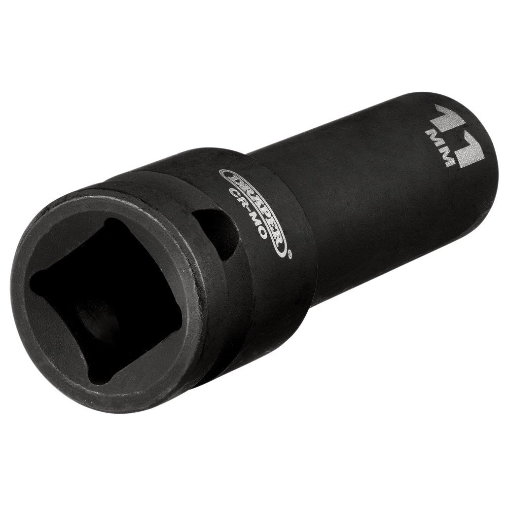 Draper Hi-TORQ® Deep Impact Socket, 1/2" Sq. Dr., 11mm  20190