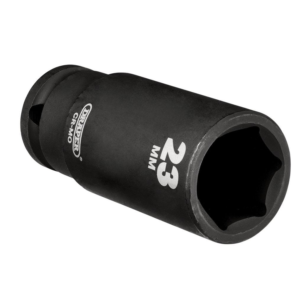 Draper Hi-TORQ® Deep Impact Socket, 1/2" Sq. Dr., 23mm  20192