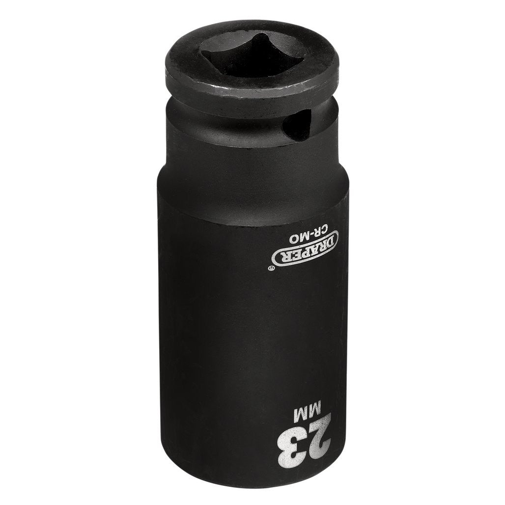 Draper Hi-TORQ® Deep Impact Socket, 1/2" Sq. Dr., 23mm  20192