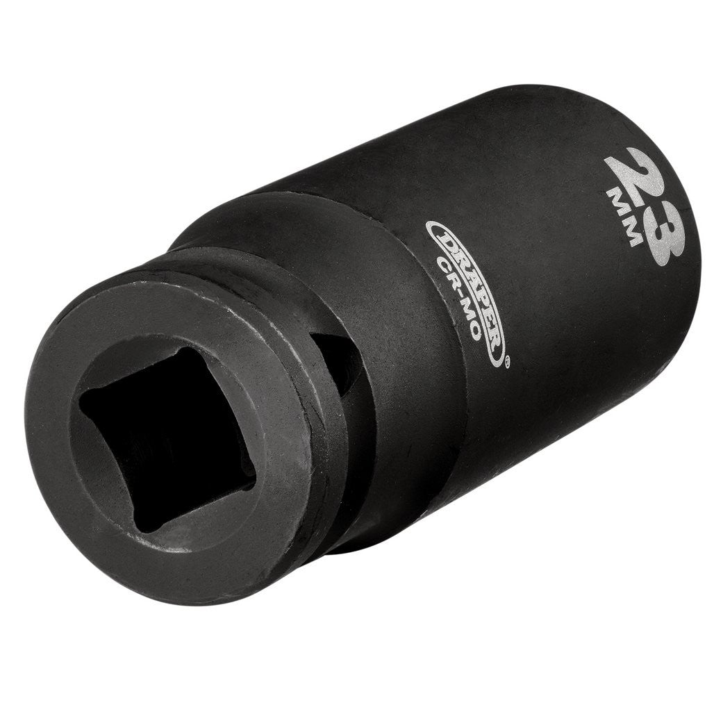 Draper Hi-TORQ® Deep Impact Socket, 1/2" Sq. Dr., 23mm  20192