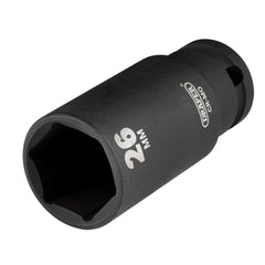 Draper HI-TORQ® Metric Deep Impact Socket, 1/2" Sq. Dr., 26mm   20193
