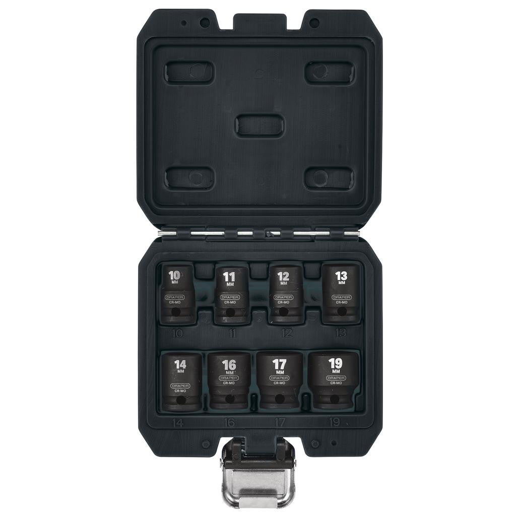 Draper HI-TORQ® Metric Impact Socket Set, 3/8" Sq. Dr. (8 Piece)  20203