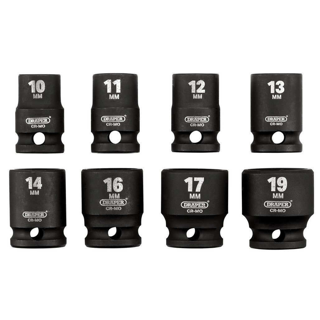 Draper HI-TORQ® Metric Impact Socket Set, 3/8" Sq. Dr. (8 Piece)  20203