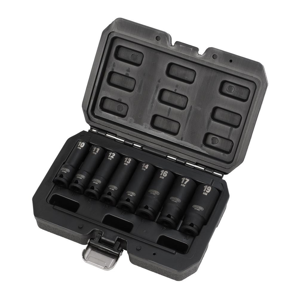Draper HI-TORQ® Metric Deep Impact Socket Set, 3/8" Sq. Dr. (8 Piece)  20205